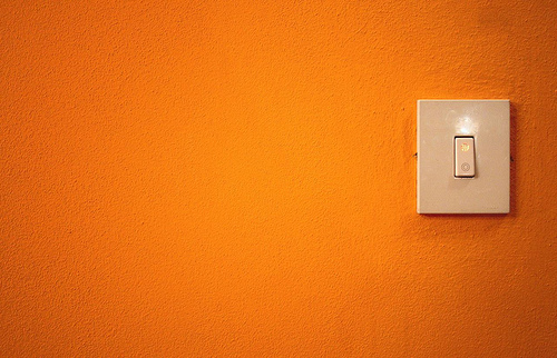 Orange Light Wall