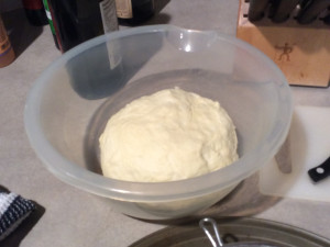 Dough after it was kneaded